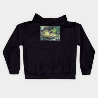 Hideout in the woods Kids Hoodie